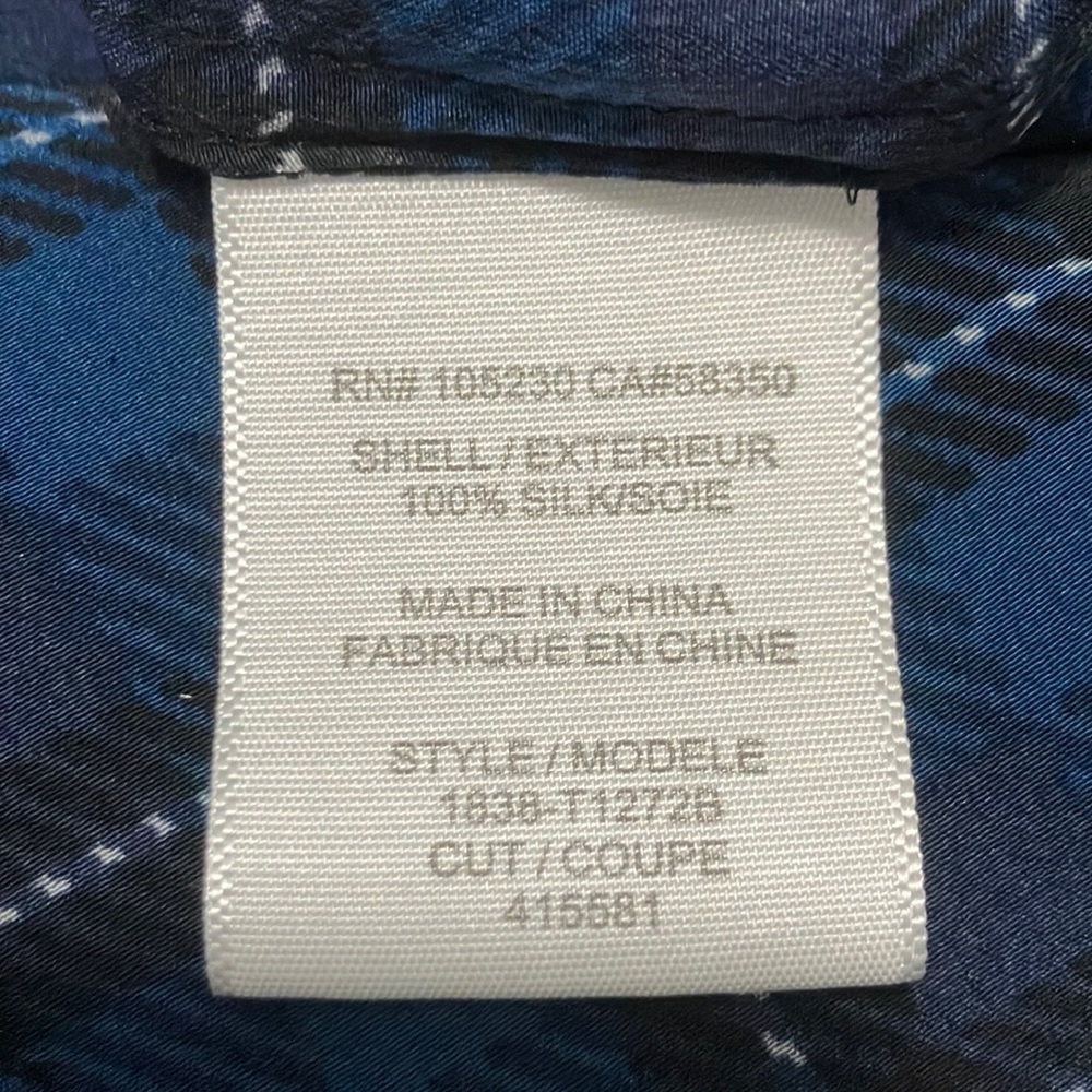 Joie Silk Button Down Patterned Blouse Size Xxs - image 5